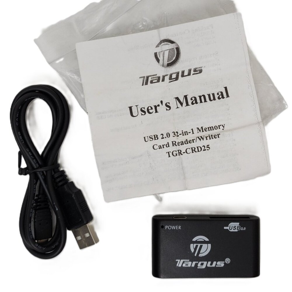 Targus TGR-CRD25 Universal 32 in 1 High Speed Memory Card 2.0 Reader/Wri…